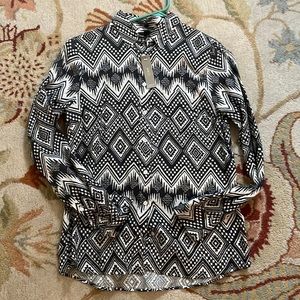 J Crew ikat print boy shirt size 6